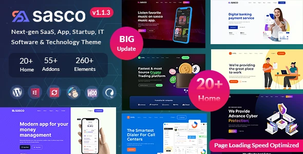 Sasco – SaaS Technology WordPress Theme